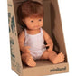 Miniland 38cm Baby Doll Red Head Caucasian Boy