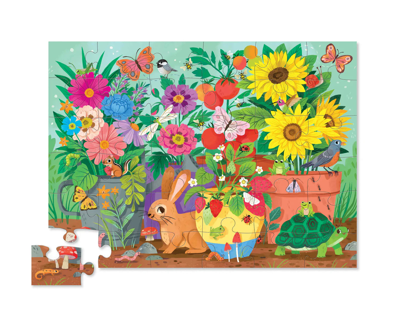 Crocodile Creek 36pc Floor Puzzle Garden Friends