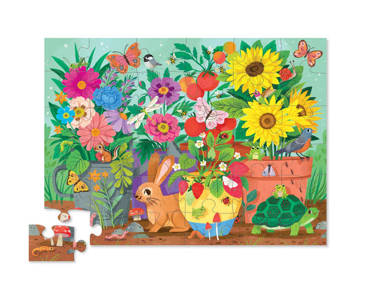 Crocodile Creek 36pc Floor Puzzle Garden Friends