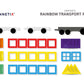 Connetix Tiles 50 Piece Rainbow Transport Pack