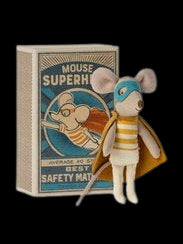 Maileg Superhero Mouse Little Brother In Box