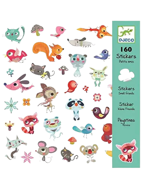 Djeco Small Friends Stickers 160 pack