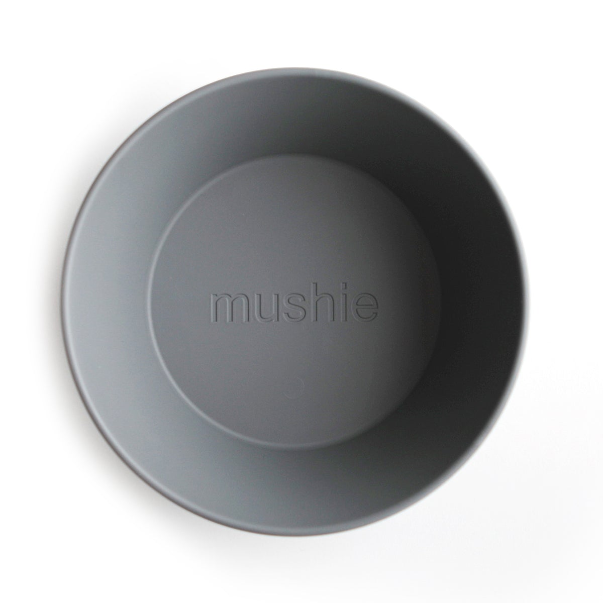 Mushie Round Dinner Bowl Set Smoke