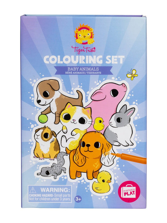 Tiger Tribe Colouring Set Baby Animals