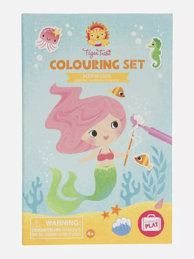 Tiger Tribe Colouring Set Mermaids