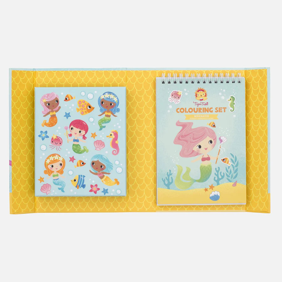 Tiger Tribe Colouring Set Mermaids