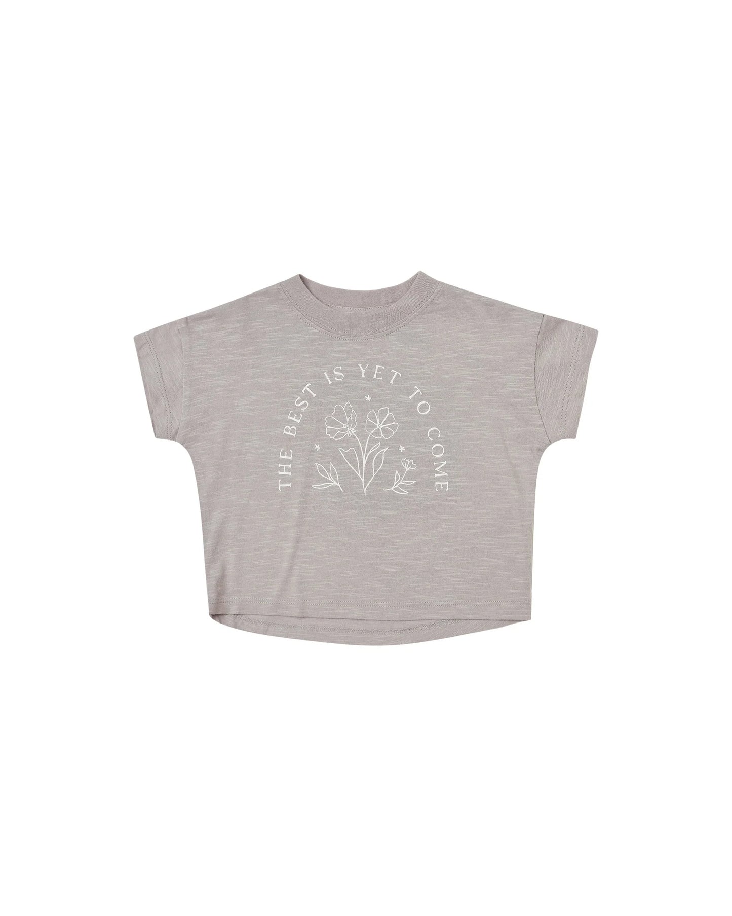 Rylee + Cru Boxy Tee The Best Is Yet To Come Cloud