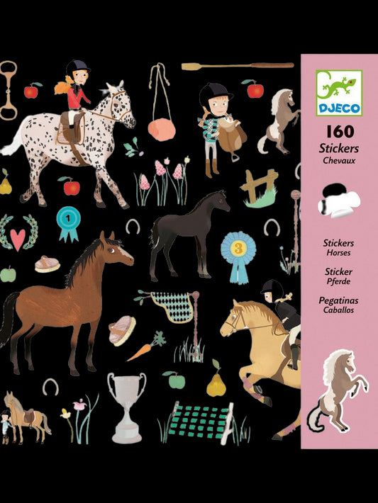 Djeco Horses Stickers 160 pack