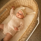 Grown Organic Ribbed Romper Pink Salt