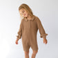 Illoura The Label Essential Long Sleeve Ribbed Knit Romper Chocolate