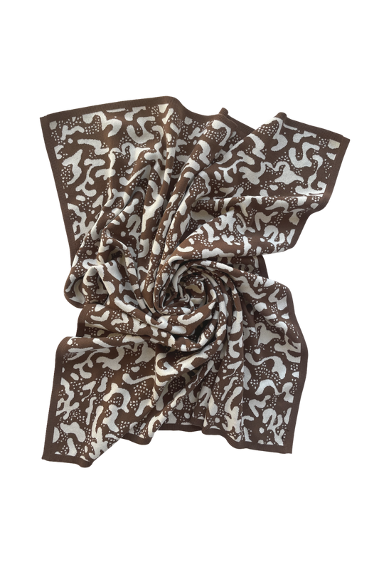 Grown Splash Baby Blanket Chocolate