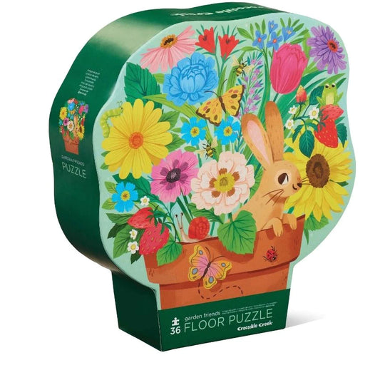 Crocodile Creek 36pc Floor Puzzle Garden Friends