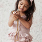 Jamie Kay Organic Cotton Muslin Headband Mauve Shadow