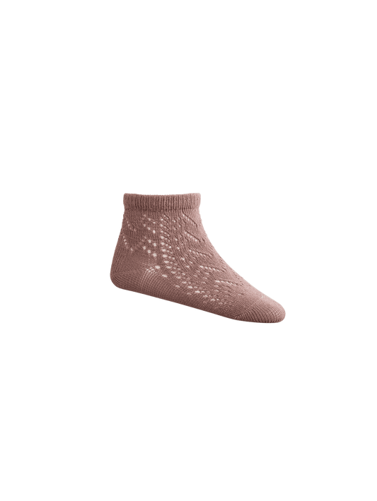 Jamie Kay Cable Weave Ankle Sock Dustywood