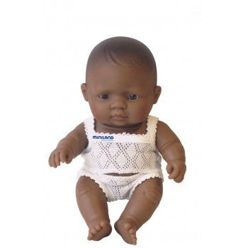 Miniland 21cm Baby Doll Hispanic Girl
