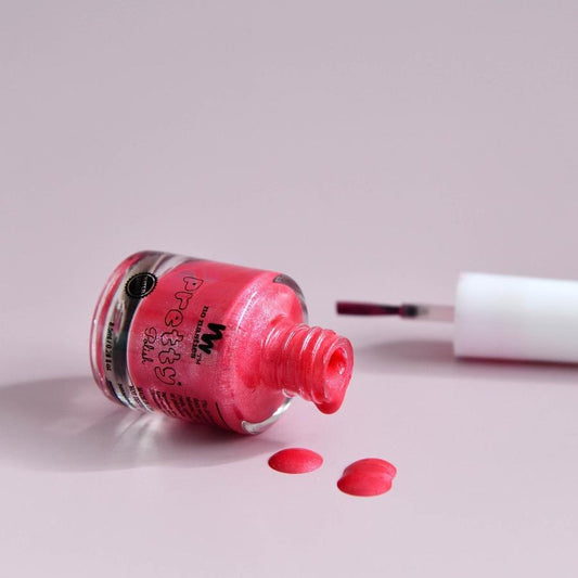 No Nasties Water Based Kids Peel-Able Nail Polish Bright Pink