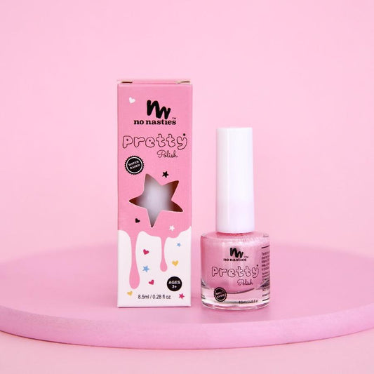 No Nasties  Water-Based Kids Peel-Able Nail Polish Pastel Pink