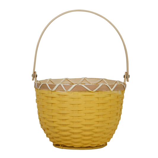 Olli Ella Blossom Basket Small Mustard