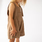 Illoura The Label Short Marlow Overalls Chocolate