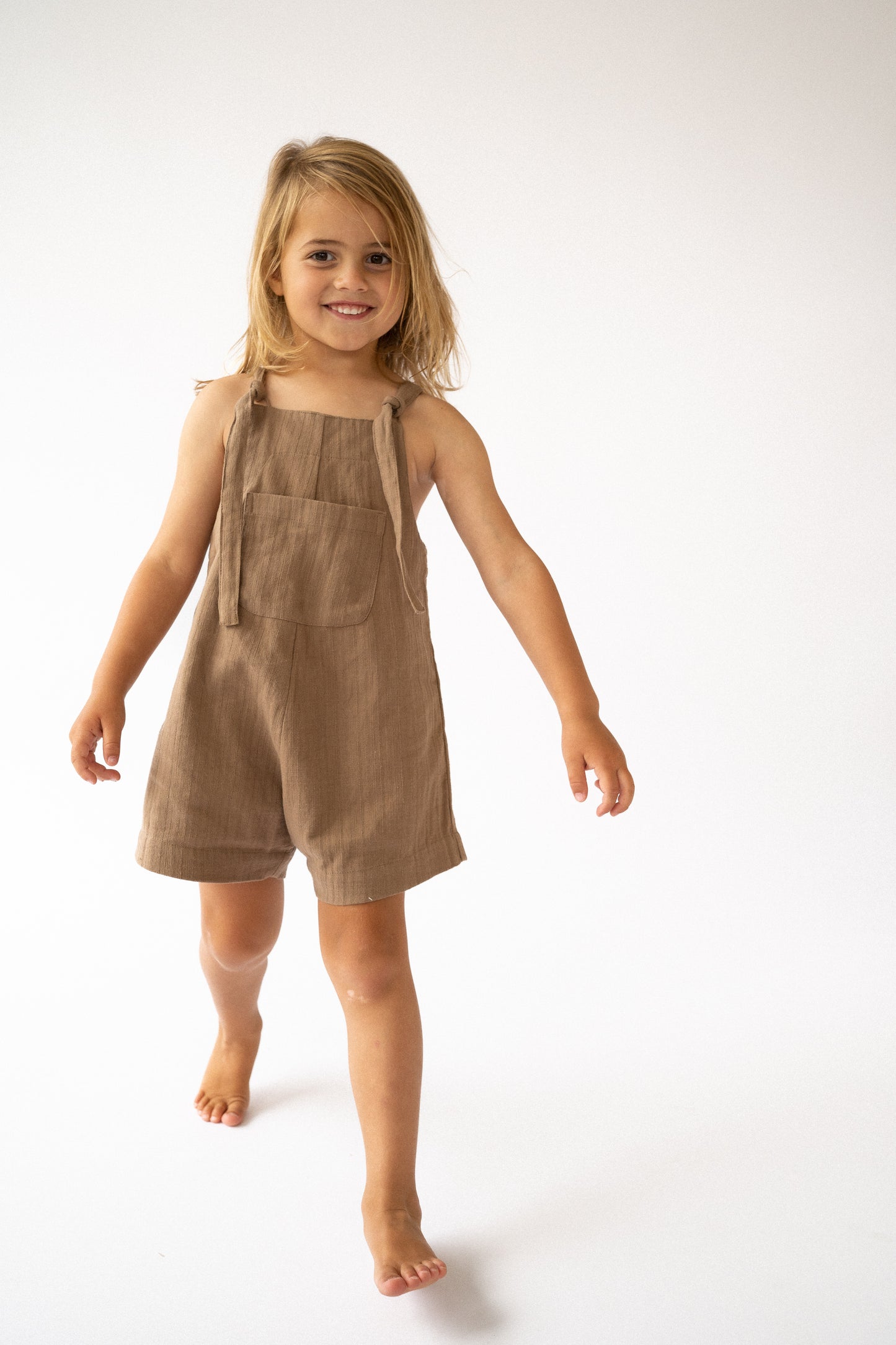 Illoura The Label Short Marlow Overalls Chocolate