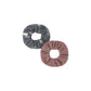 Jamie Kay Organic Cotton Fine Rib Scrunchie Two Pack Petite Fleur Lava Smoke/Bloom