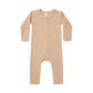 Quincy Mae Ribbed Baby Jumpsuit Apricot