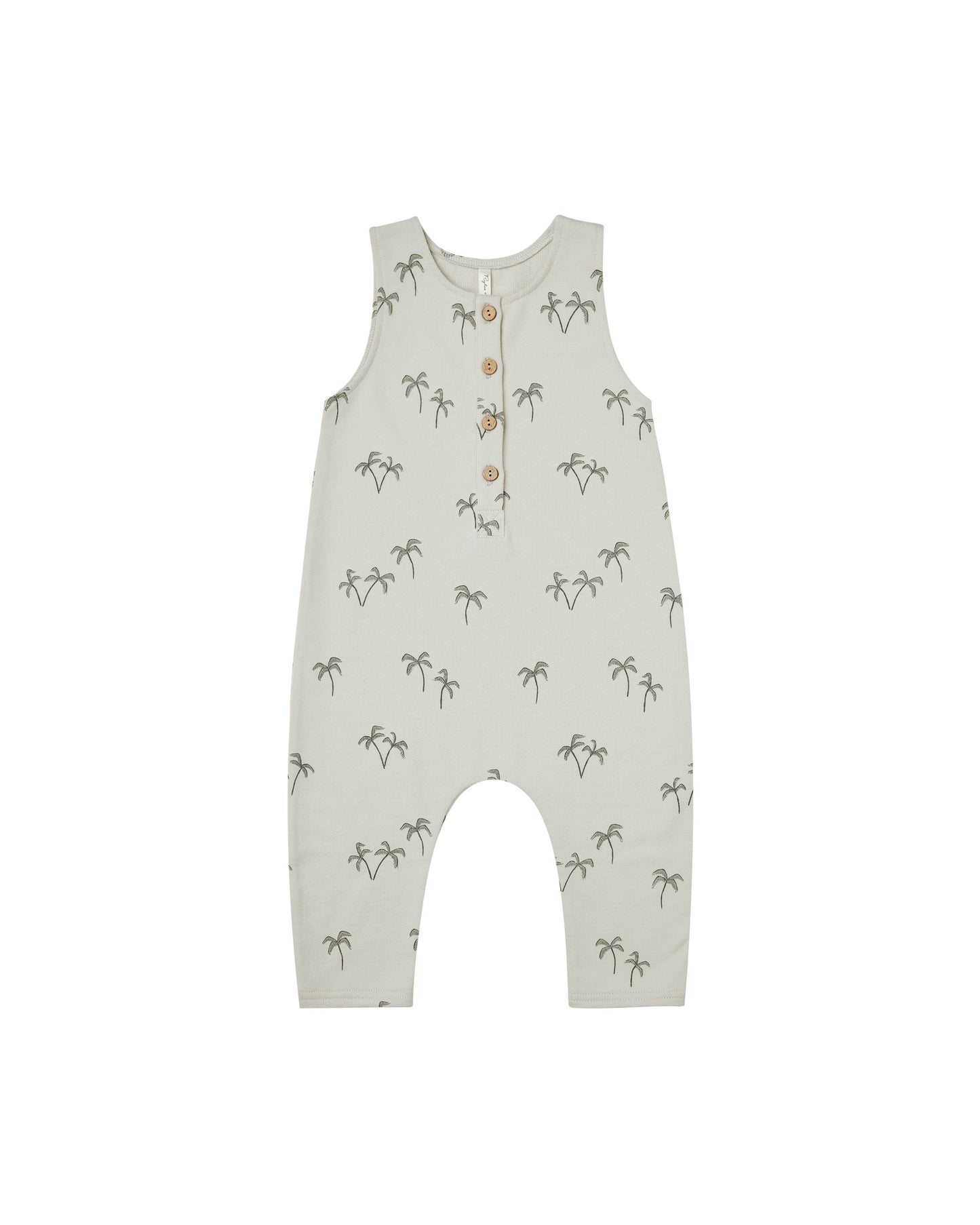 Rylee + Cru Terry Jumpsuit Palms Rhino