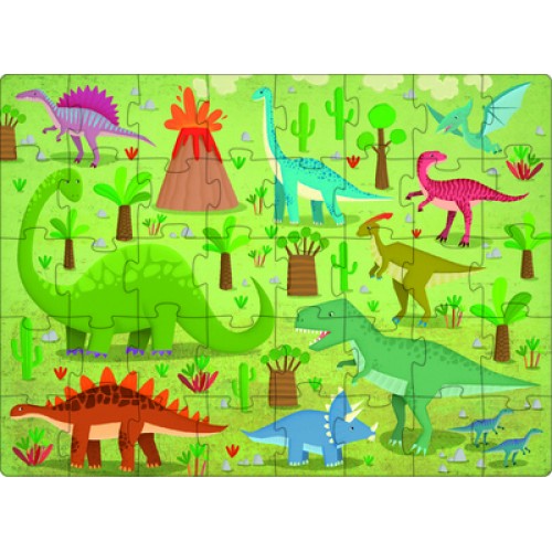 Sassi 3D Puzzle and Book Set The Dinosaurs