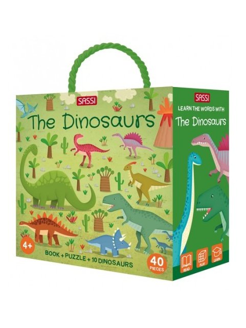 Sassi 3D Puzzle and Book Set The Dinosaurs