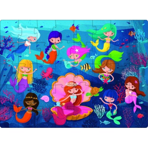 Sassi 3D Puzzle and Book Set Mermaids