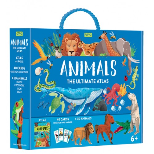 Sassi The Ultimate Atlas and Puzzle Set Animals 3D Construction