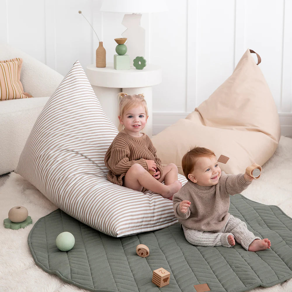 The Muse Edition Cotton Children's Bean Bag Stripe