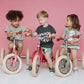 Trybike 2 in 1 Balance Bike Pink Vintage