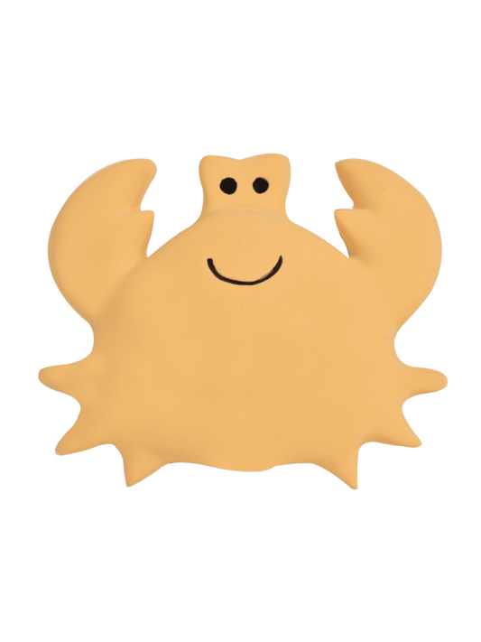 Tikiri Natural Rubber Baby Rattle & Bath Toy Crab