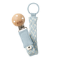 BIBS Pacifier Clip Baby Blue/Ivory