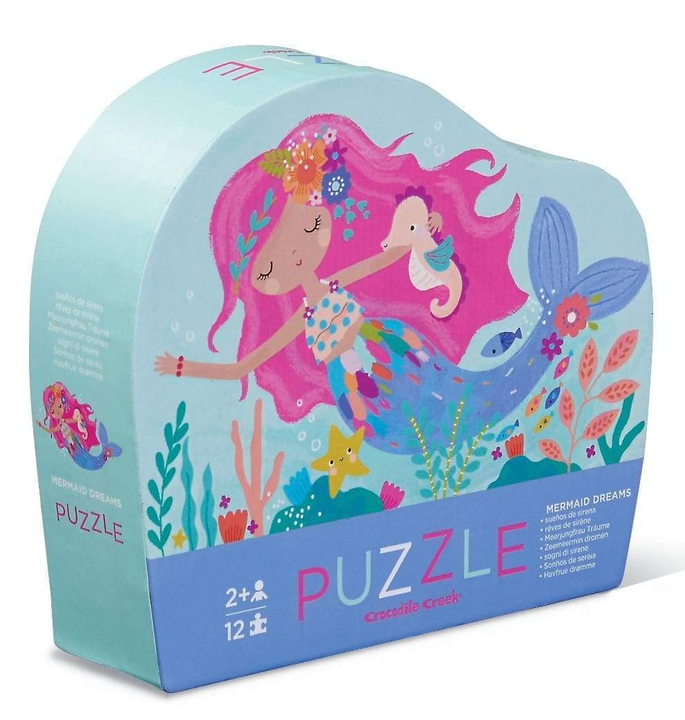 Crocodile Creek  12pc Mini Puzzle  Mermaid Dreams