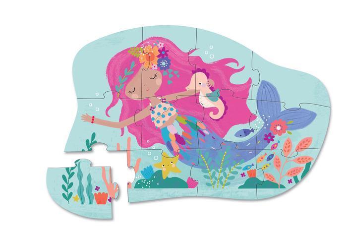 Crocodile Creek  12pc Mini Puzzle  Mermaid Dreams