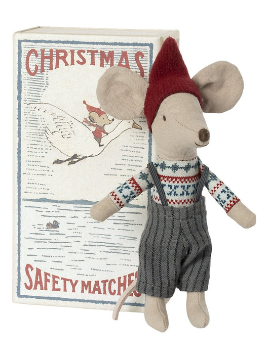 Maileg Christmas Big Brother Mouse In Box